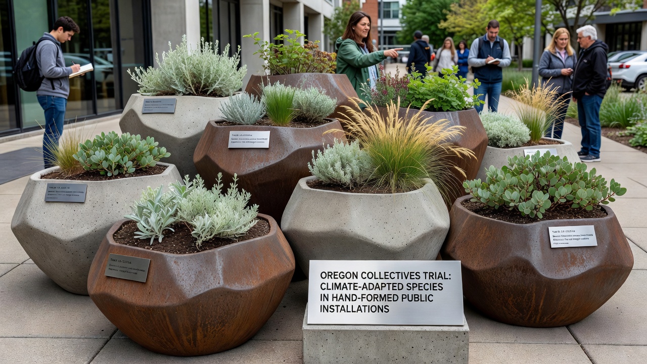 Oregon Collectives Explore Climate-Adapted Species Through Hand-Formed Public Installations
